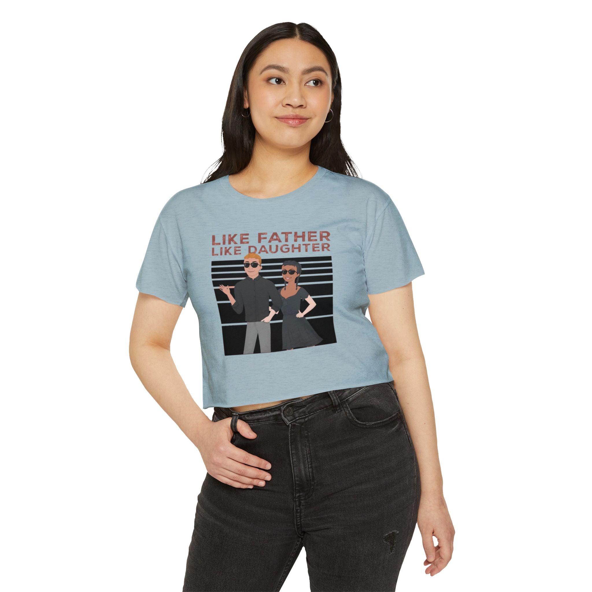 Like father like daughter | Women's Festival Crop Top